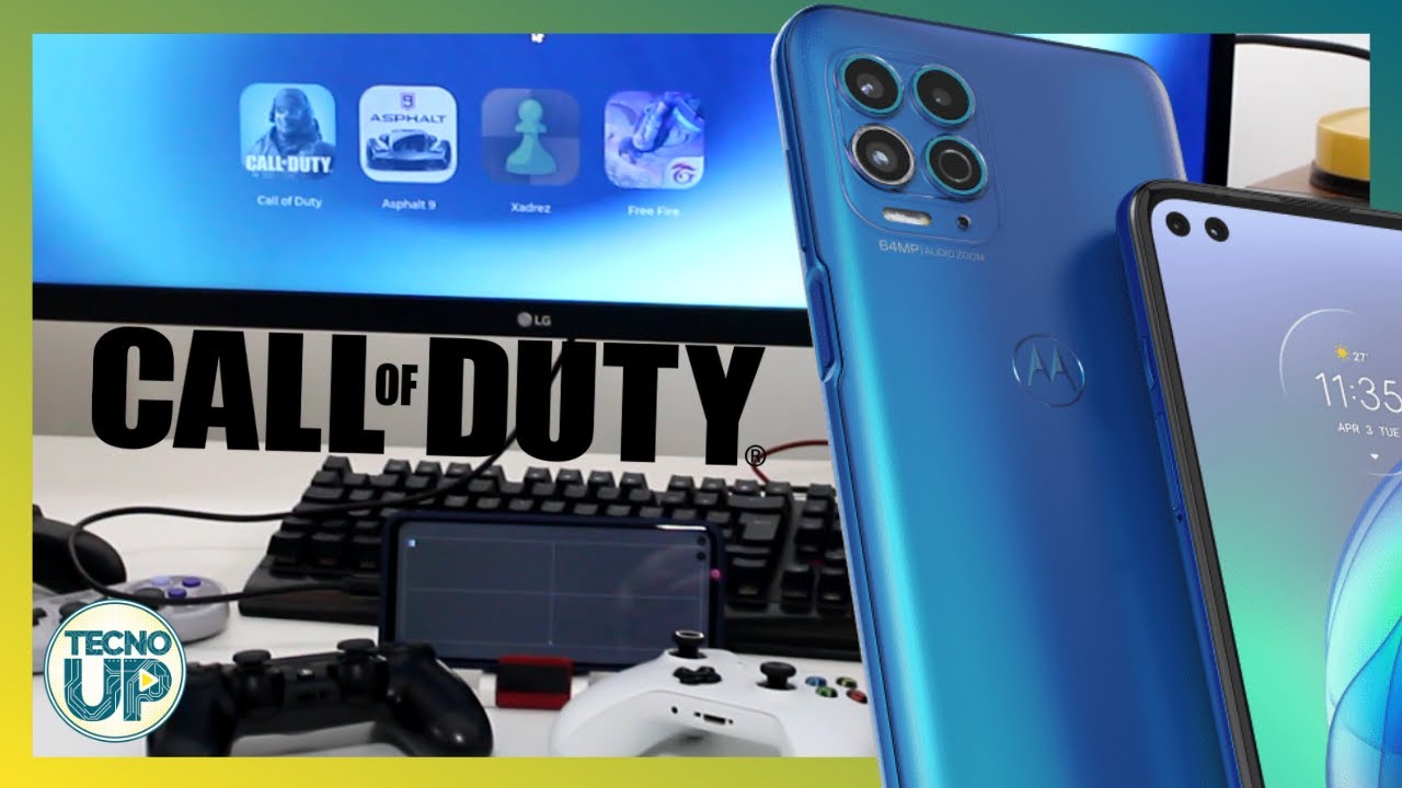 Motorola MOTO G100 com CALL OF DUTY Mobile, controles e TV/Monitor HDMI
