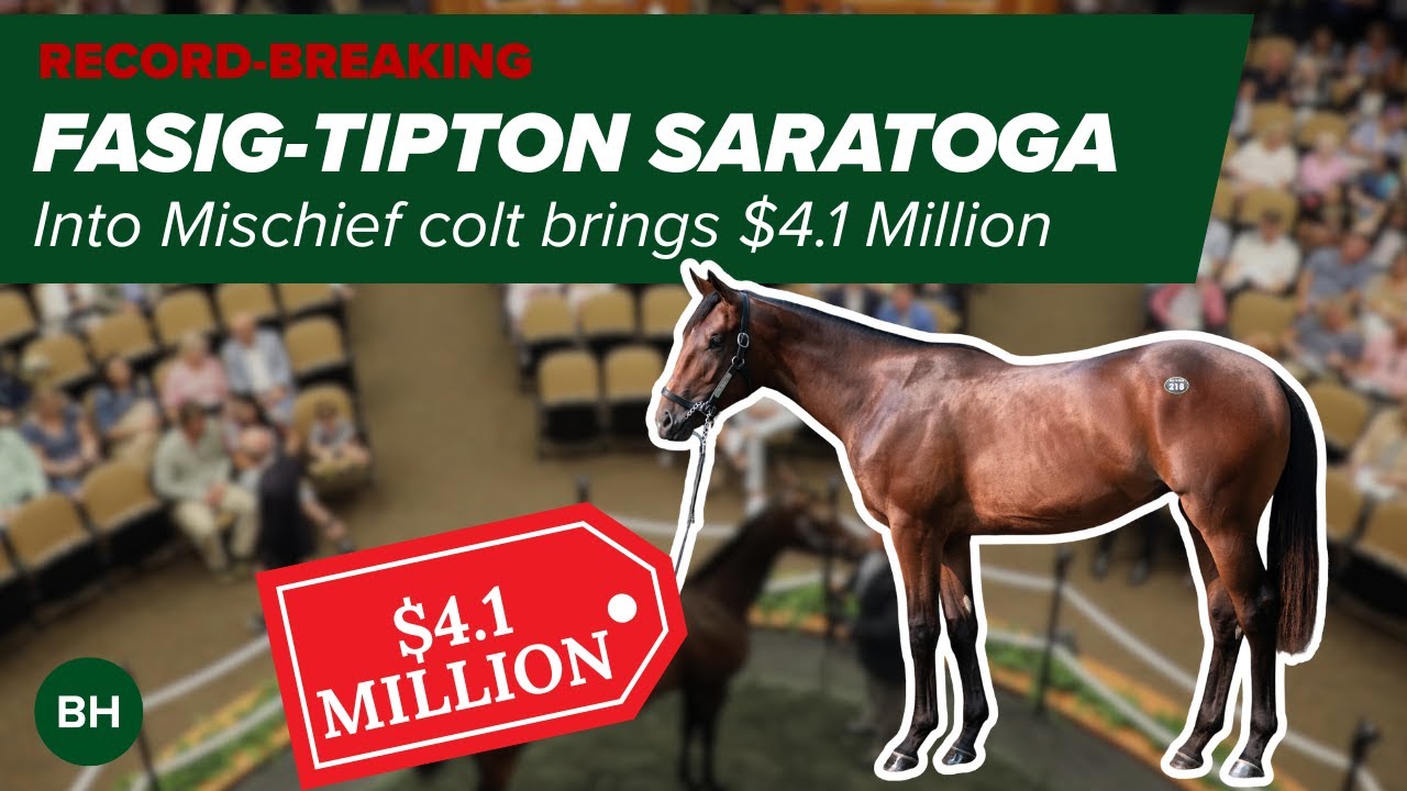 Record-Smashing Fasig-Tipon Saratoga Headlined by $4.1 Million Into Mischief Colt