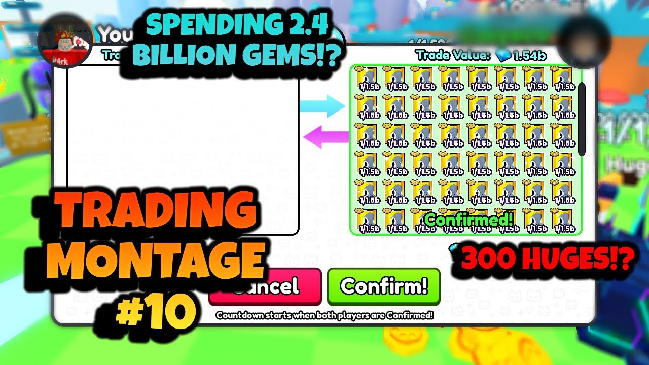 Trading Montage #10 | * DAY 10 *💎SPENDING 2.4B+ FOR 300 HUGES!?💎ZERO TO TITANIC💎| Pets Go | Roblox