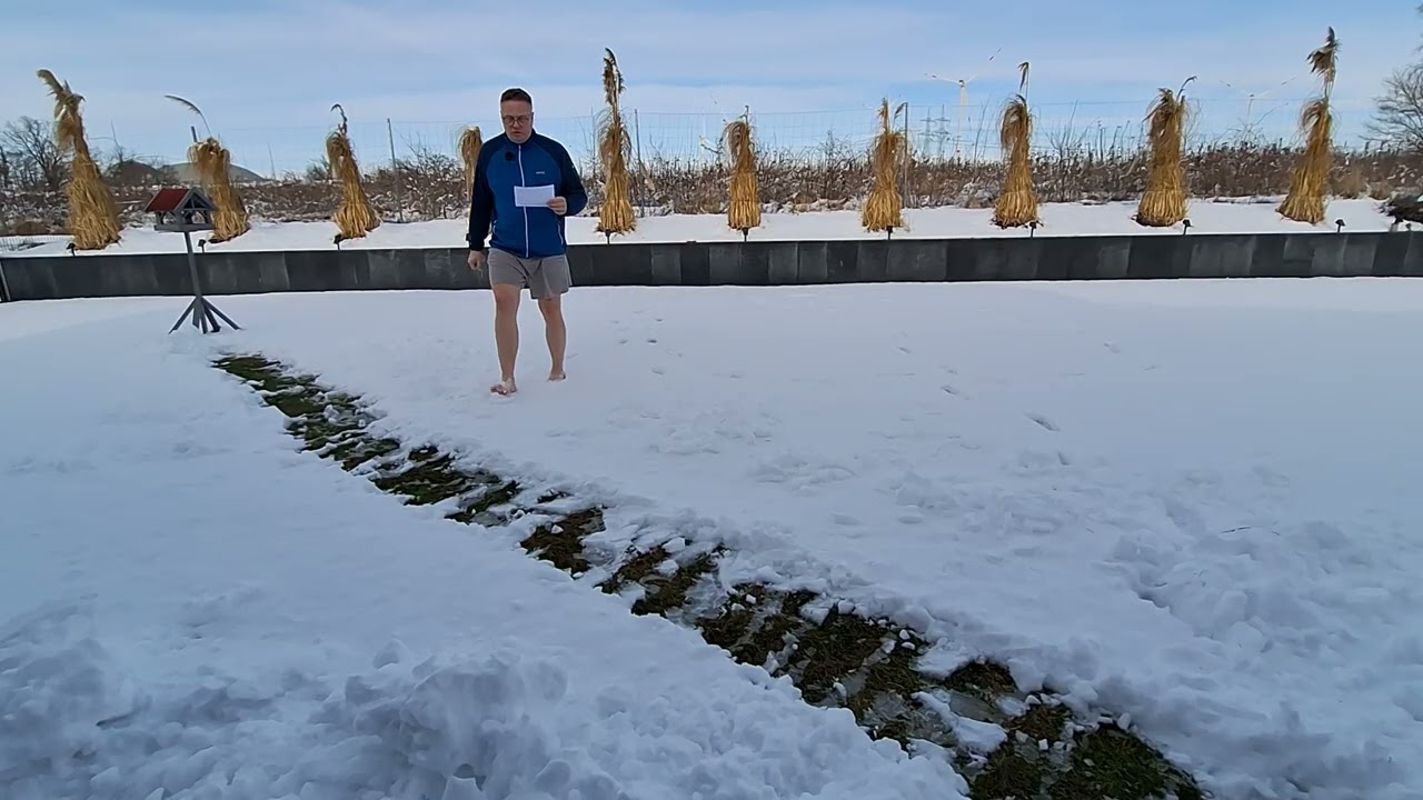 Vagusnerv im Schnee trainieren.