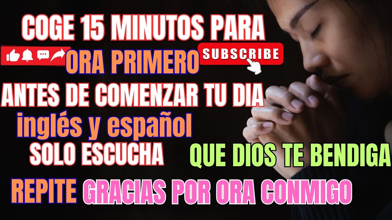 Oración de Paz y Confianza en Dios | Inglés – Español con Pronunciación | Descanso en Su Amor