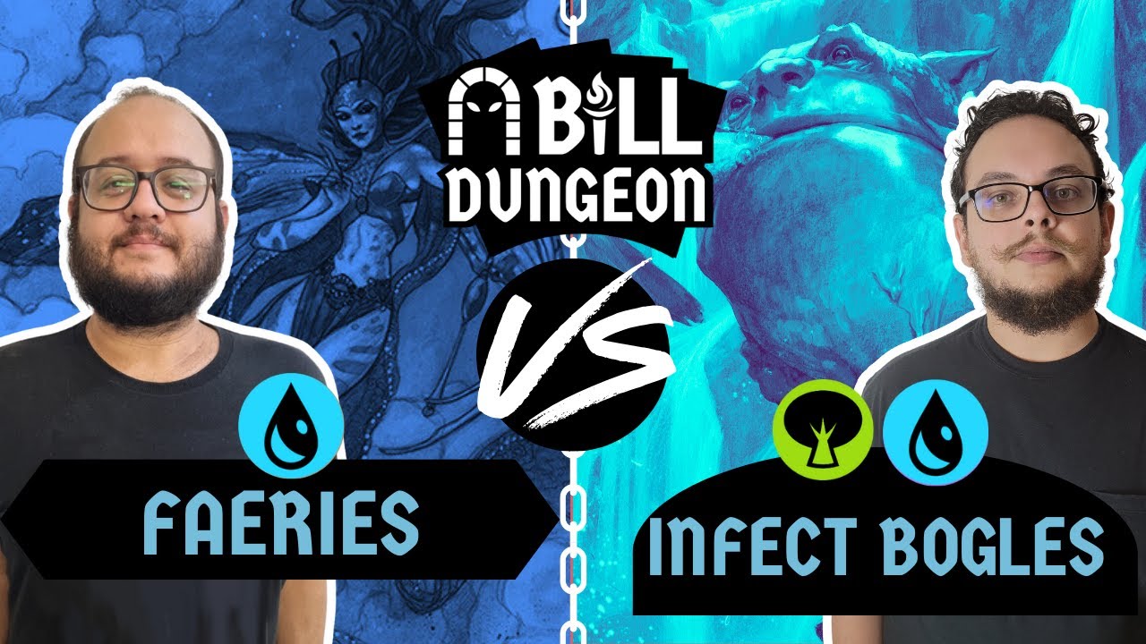 🌳☀💧 Bogles Infect Vs 💧 Mono Blue Faeries | Gameplay MTG Pauper Físico