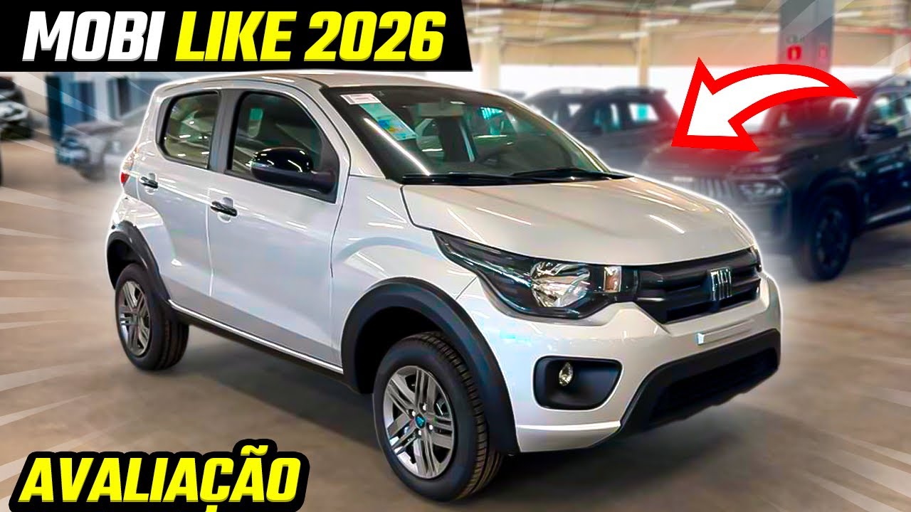 NOVO FIAT MOBI LIKE 2026 CHEGA MAIS COMPLETO MAS VALE A PENA?