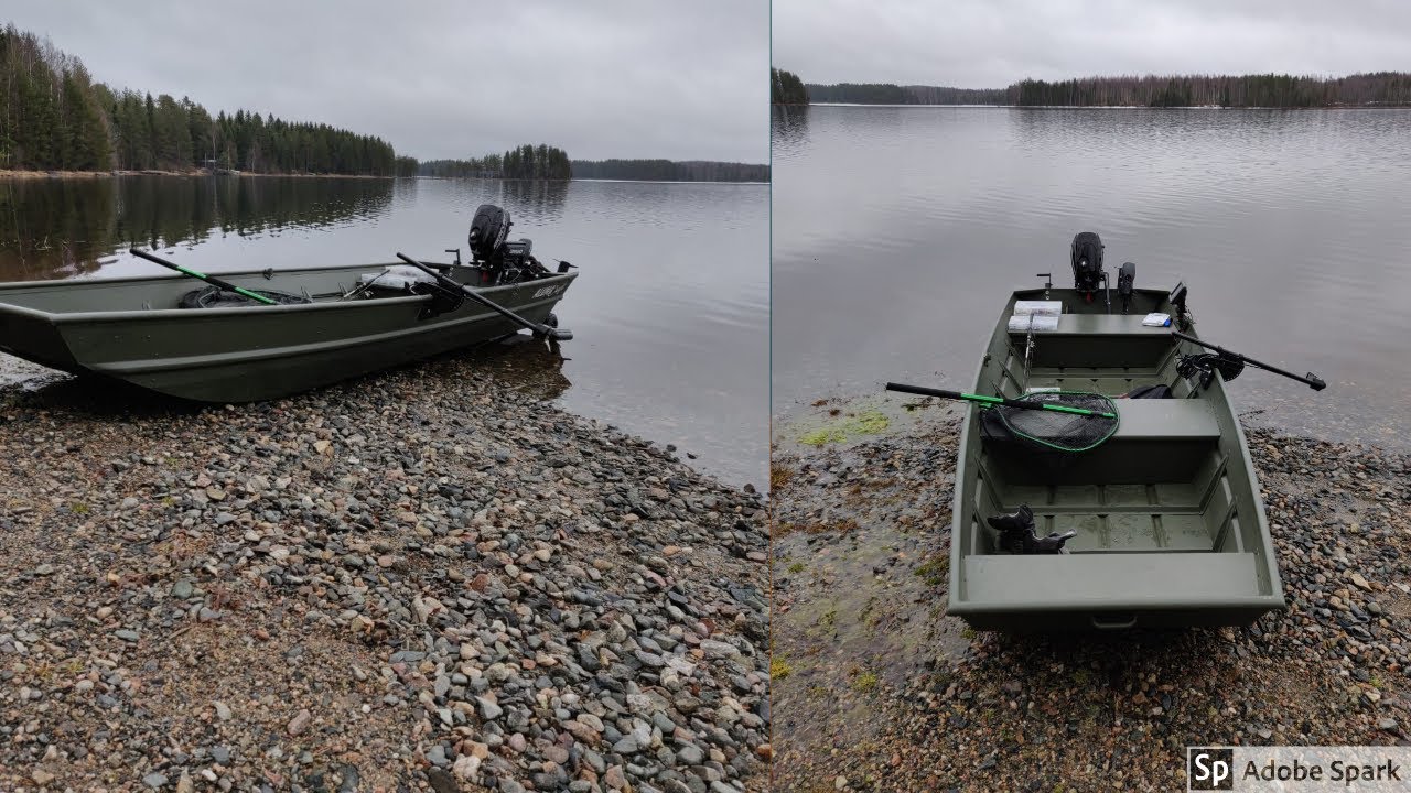 Kalaton veneen neitsyt reissu | Alumacraft jon boat 1436 | Vehkeet pelloo!