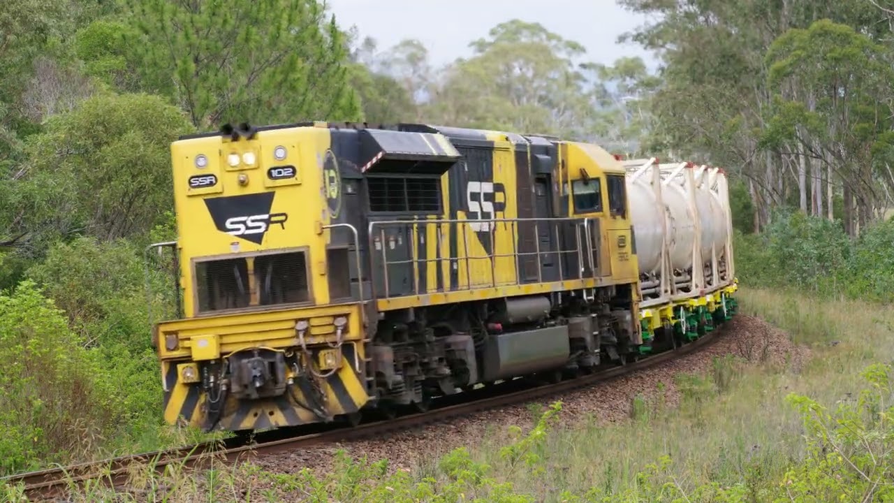 First SSR Cement Train on the North Coast Line.