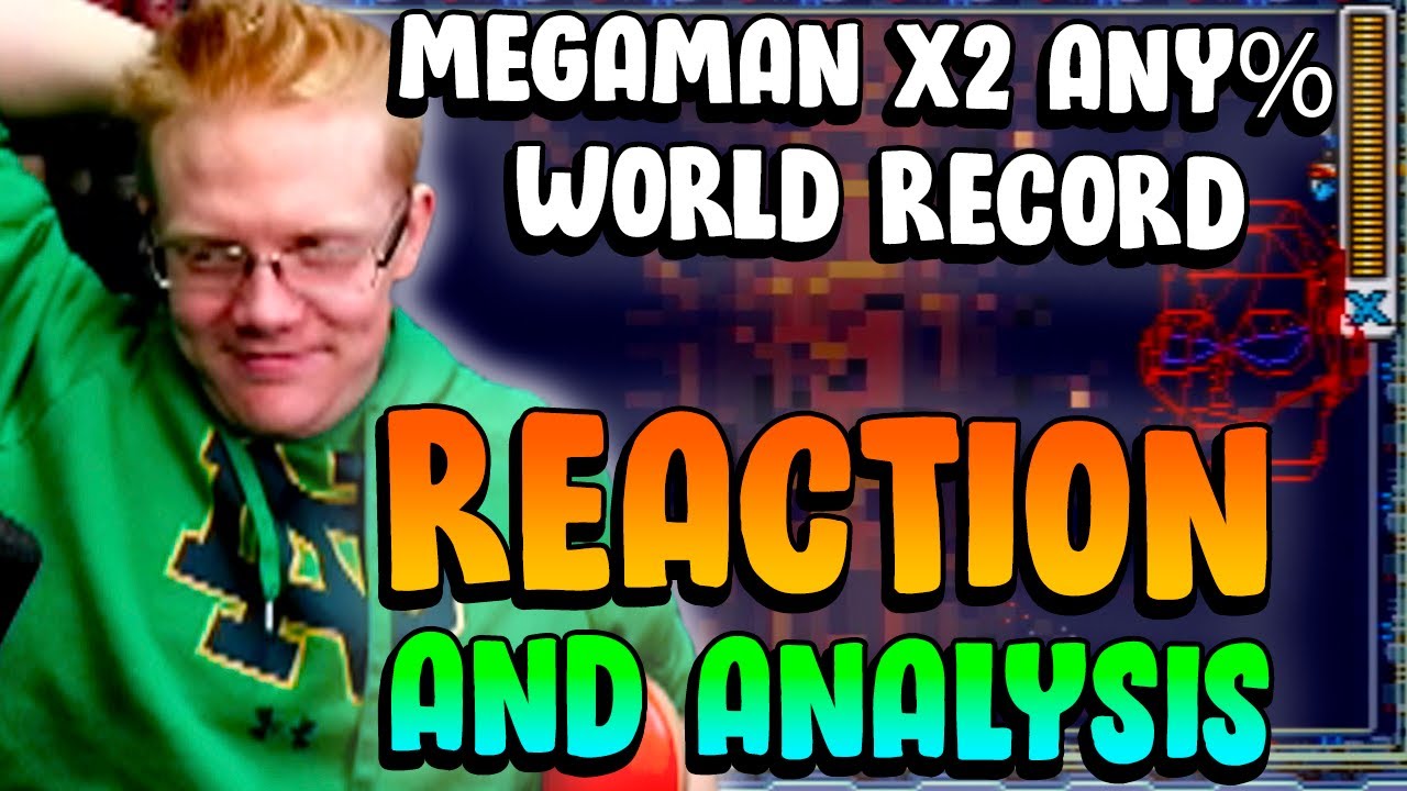 Профессиональный спидраннер реагирует и анализирует MEGA MAN X2. Мировой рекорд за 32:26 от Jyako_