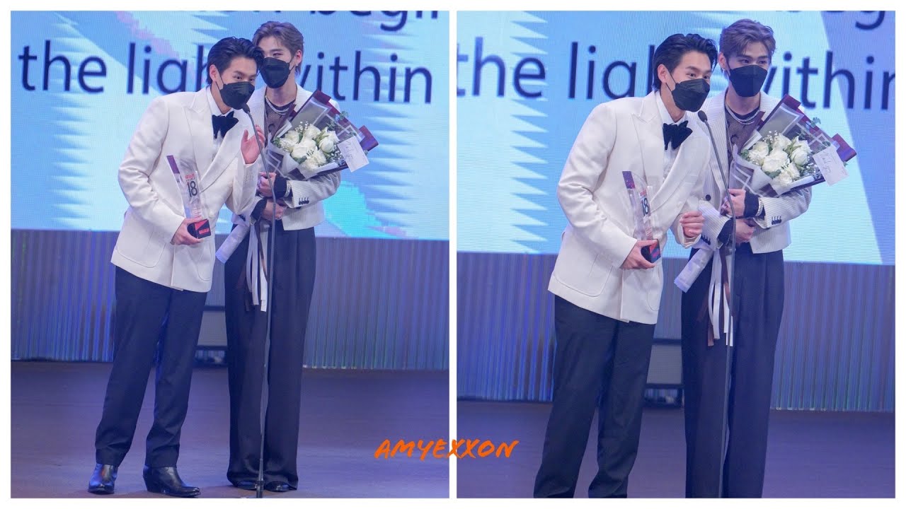 Billkin & PP - Mai Davika ขึ้นรับรางวัล at คมชัดลึก อวอร์ด ครั้งที่ 18 31Mar22 (Part 1/2) | AmyExxon