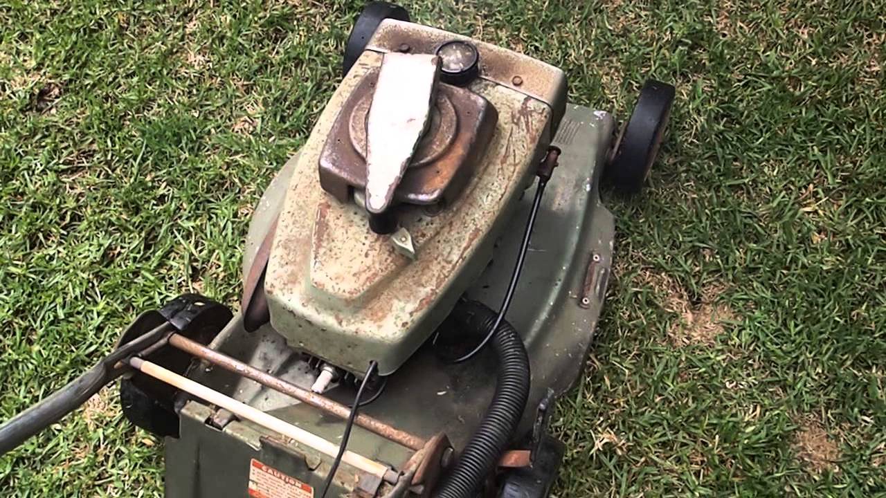How to start an old Victa mower