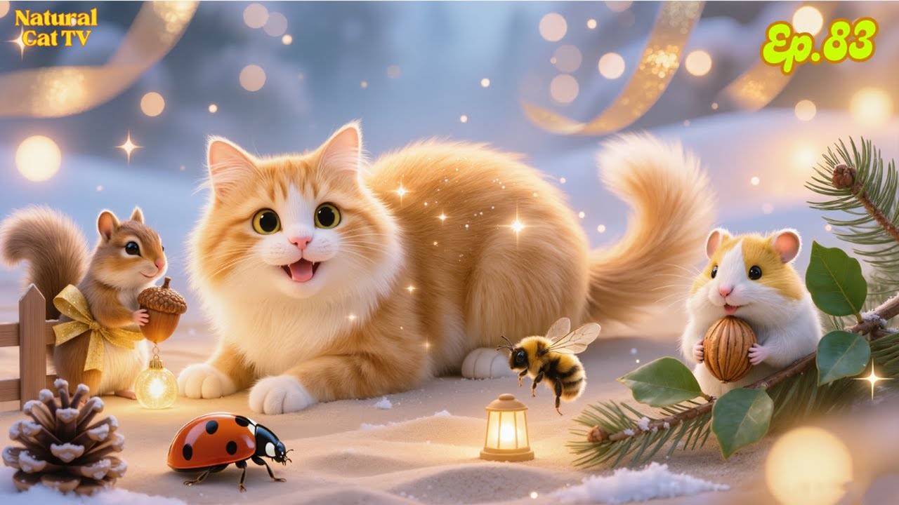 Natural Cat TV – Cat Playful Escape with Moving Creatures and Relaxing Outdoor Scenes 🌞🦜