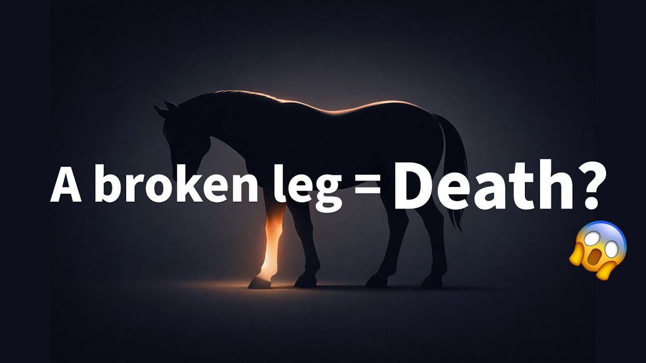 wait...A broken leg usually means Death for a horse??