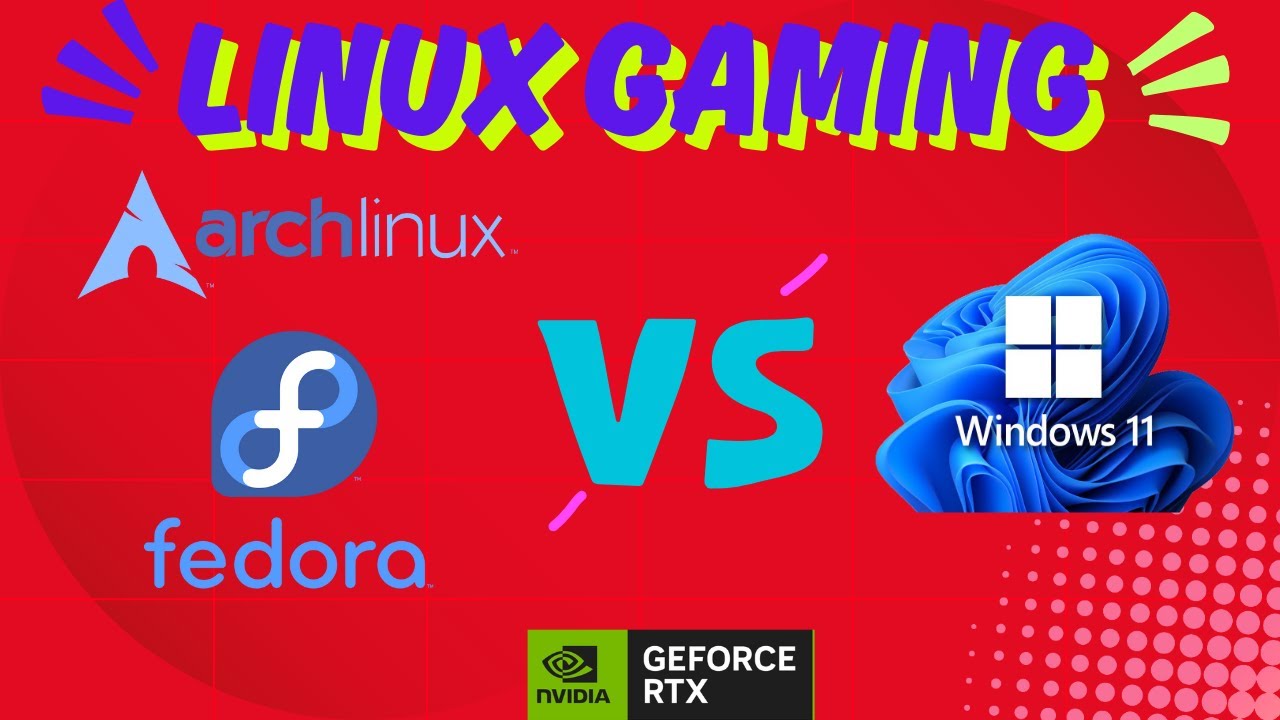 Linux Gaming Fedora 42 vs Arch vs Windows 11 GPU Benchmark | Nvidia 5080 | 1440p | 4k | RT