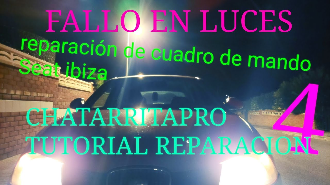 reparación Seat Ibiza mando de luces y sacar volante