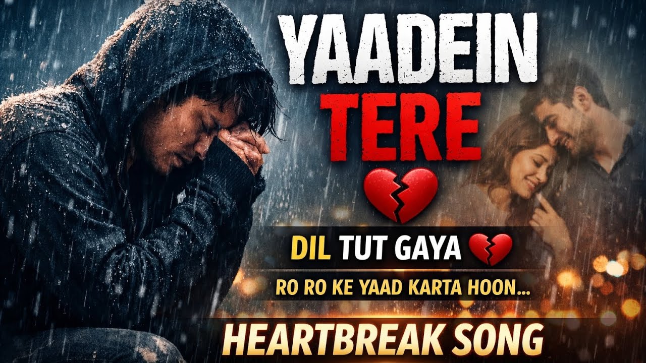 Yaadein Tere 💔 | Very Sad Emotional Song 2026 | Heart Touching Hindi Breakup Song | New Viral Song