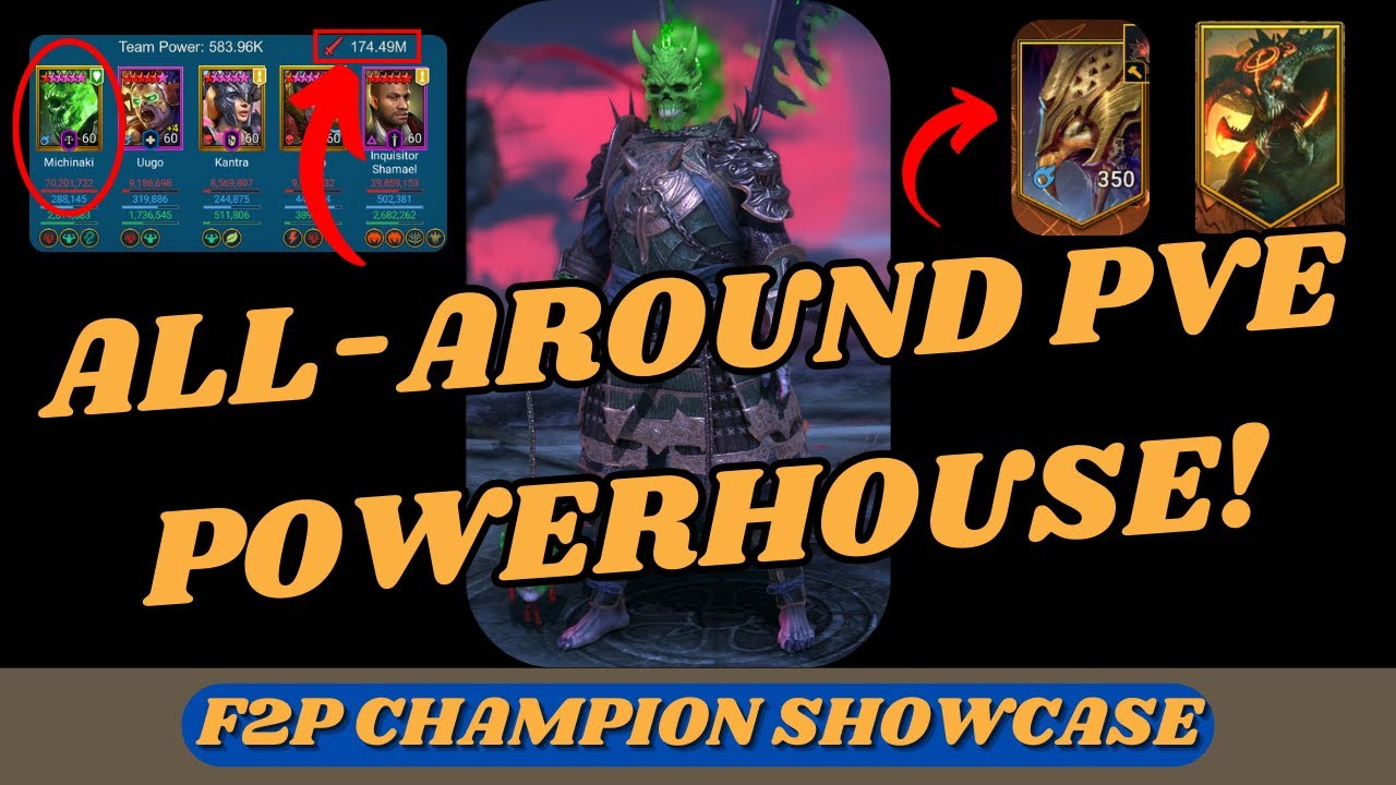 Michinaki Showcase! | F2P Champion Showcase | RAID: Shadow Legends