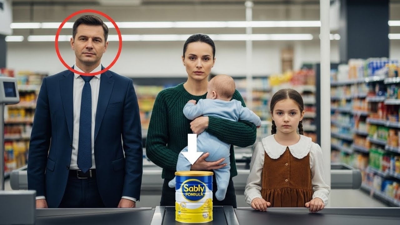 Millionaire Sees Struggling Mom Put Back Baby Milk — Then He Follows Her