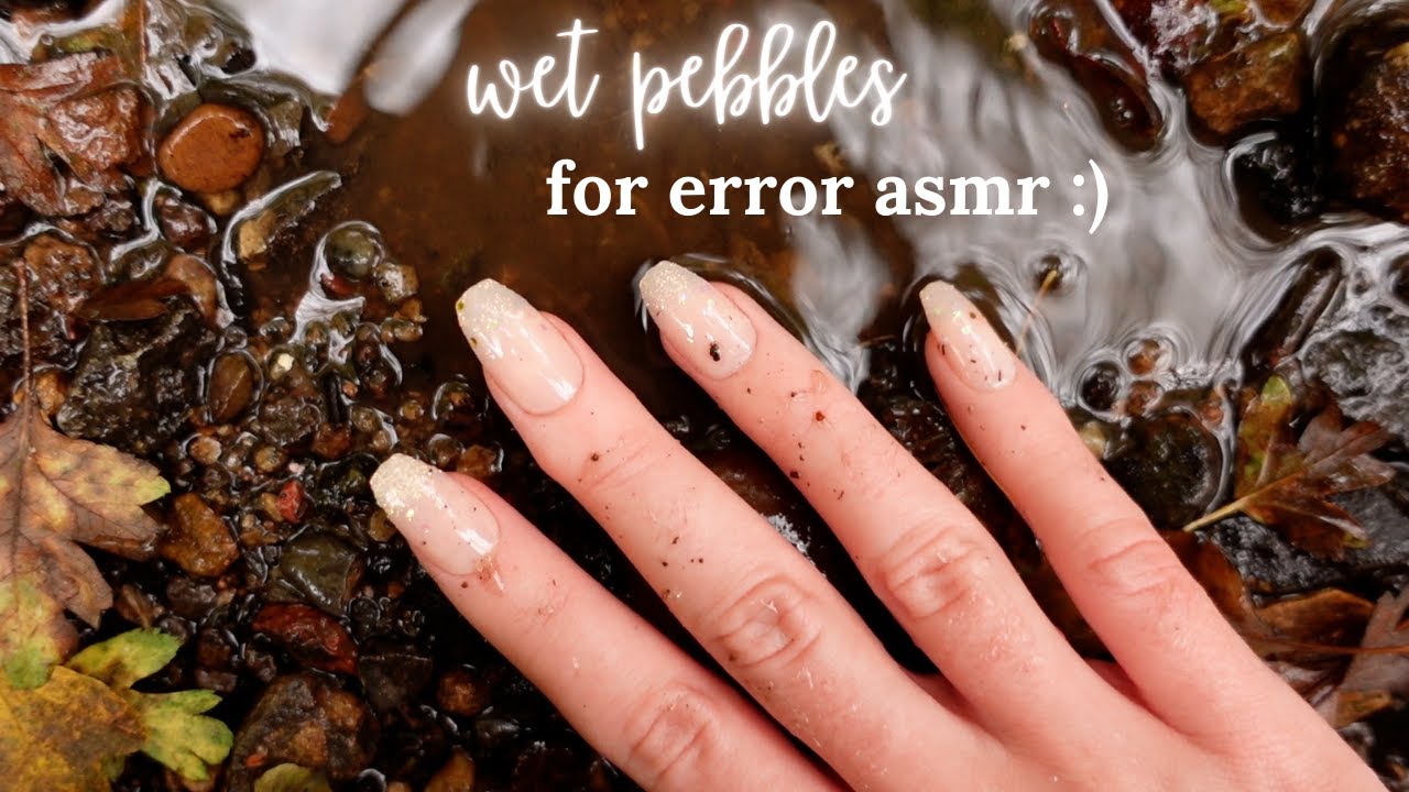 CUSTOM ASMR VIDEO FOR @errorASMR  | Lots of Different Wet Pebbles, Scratching, Air Tracing!