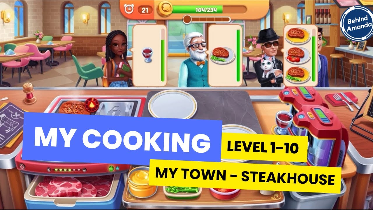MY COOKING | MY TOWN - STEAKHOUSE LEVEL 1-10 WALKTHROUGH INDONESIA