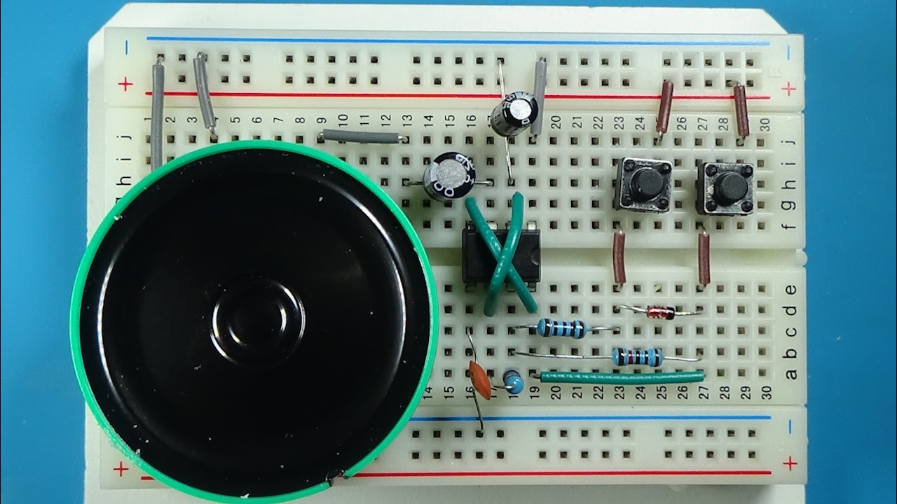 Simple NE555 Doorbell – Breadboard Build & Test