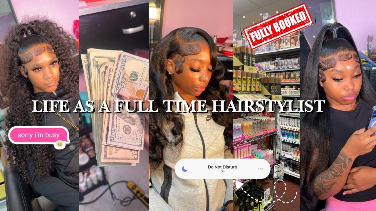 Приходите ко мне работать парикмахером на полную ставку 💇🏽‍♀️🎀 *реалистичный рабочий видеоблог* п...