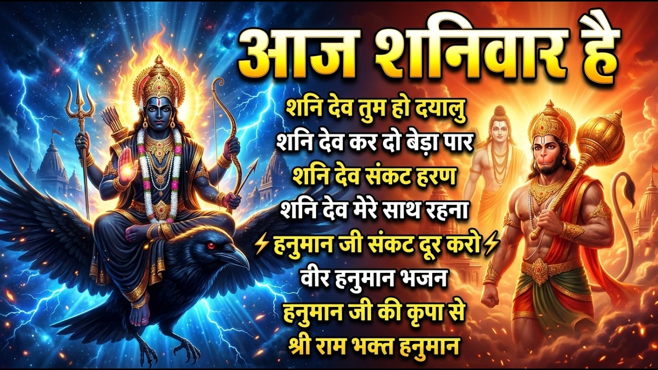 शनिवार स्पेशल भजन | श्री हनुमान चालीसा | शनि देव मंत्र | नॉनस्टॉप शनि हनुमान भक्ति
