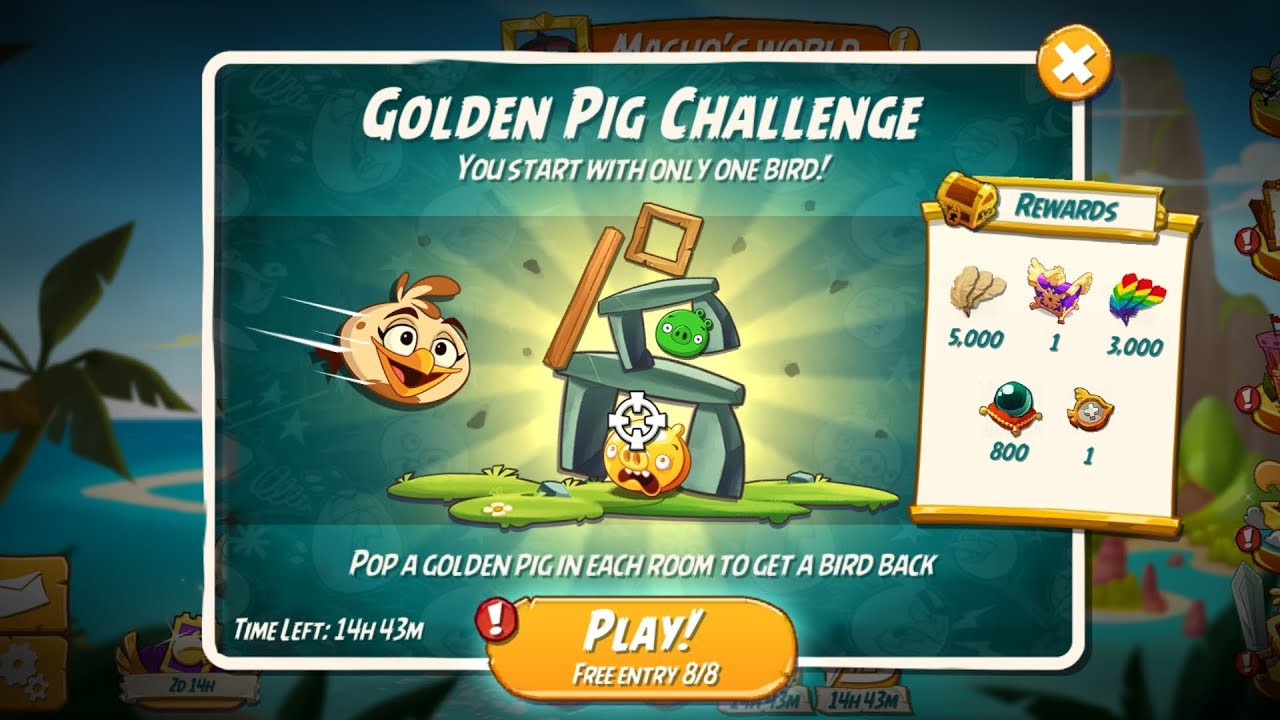 GOLDEN PIG CHALLENGE | MELODY | ANGRY BIRDS 2 | 29TH JULY 2025