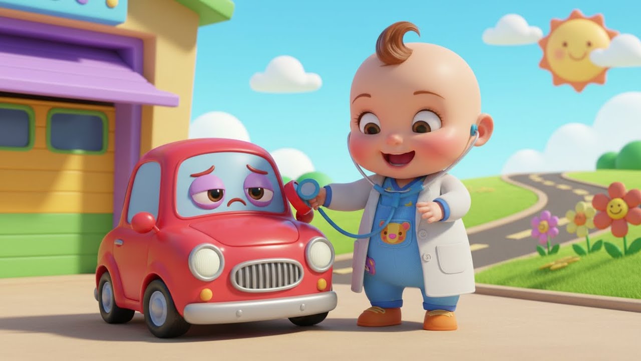 El doctor de bebés cura vehículos enfermos 🚑🛠️ | Canciones infantiles educativas | Baby Song Español
