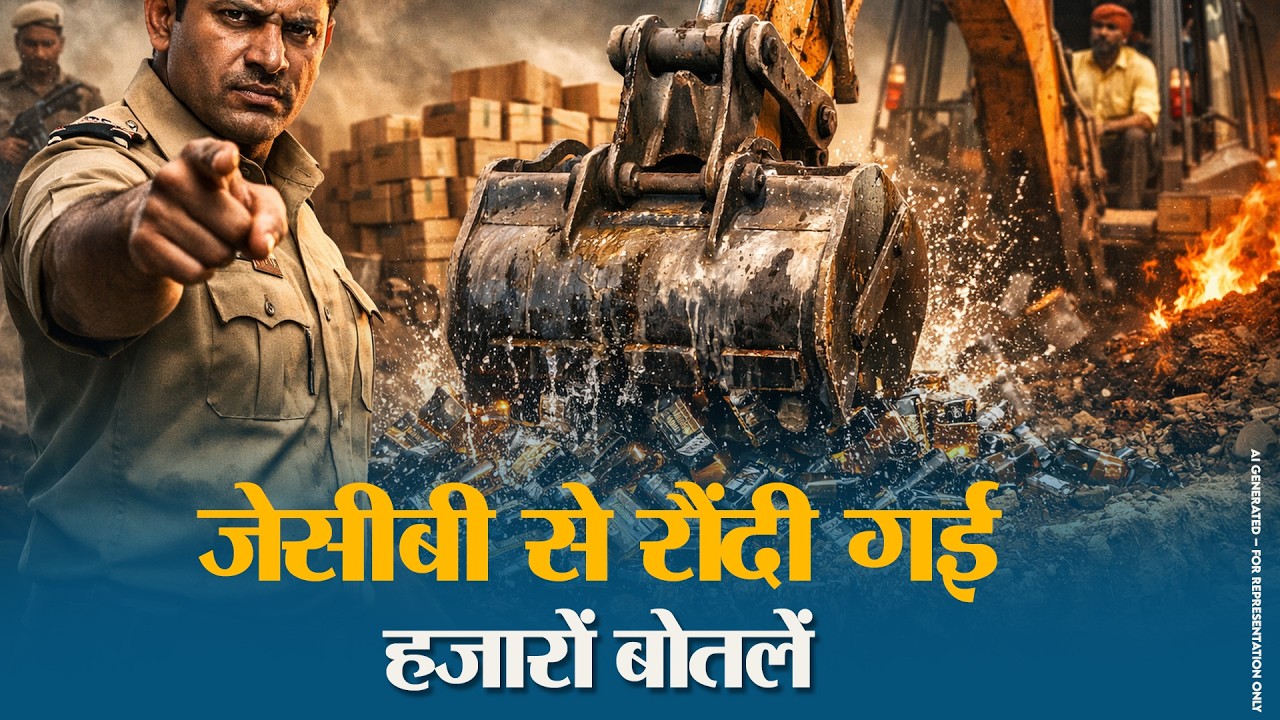Muzaffarpur में करोड़ों की शराब पर चला प्रशासन का Buldozer, तस्करी के खिलाफ विभाग की बड़ी जीत