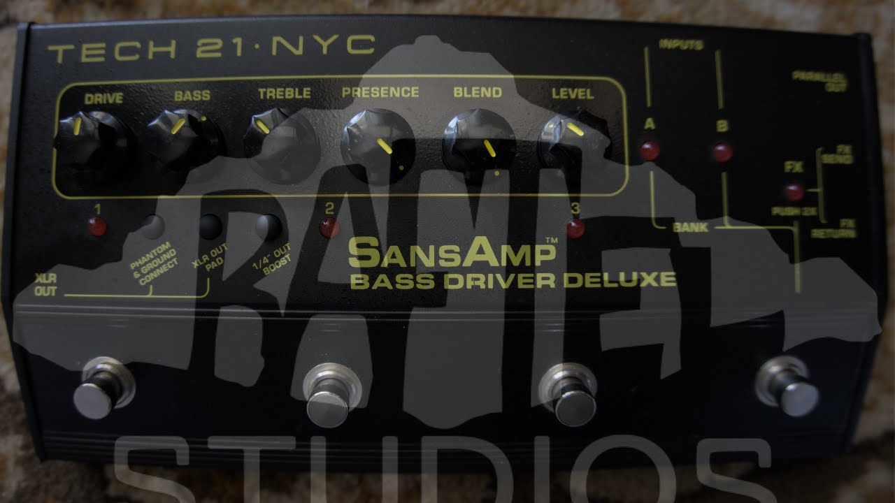 Awesome programmable analong overdrive pedal(Tech 21 bass driver deluxe review)