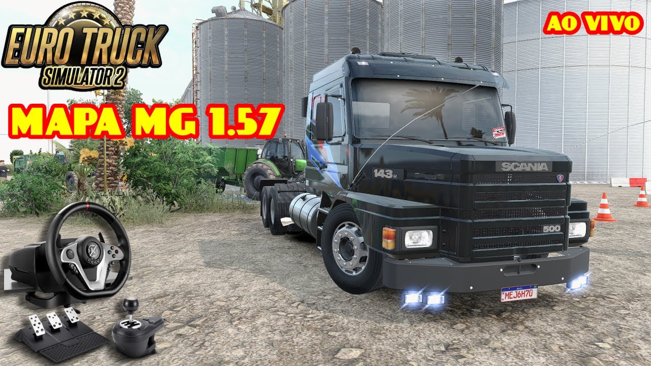 🔴ETS2 RODANDO NA ESCANIA QUALIFICADA 113H NO MAPA MG