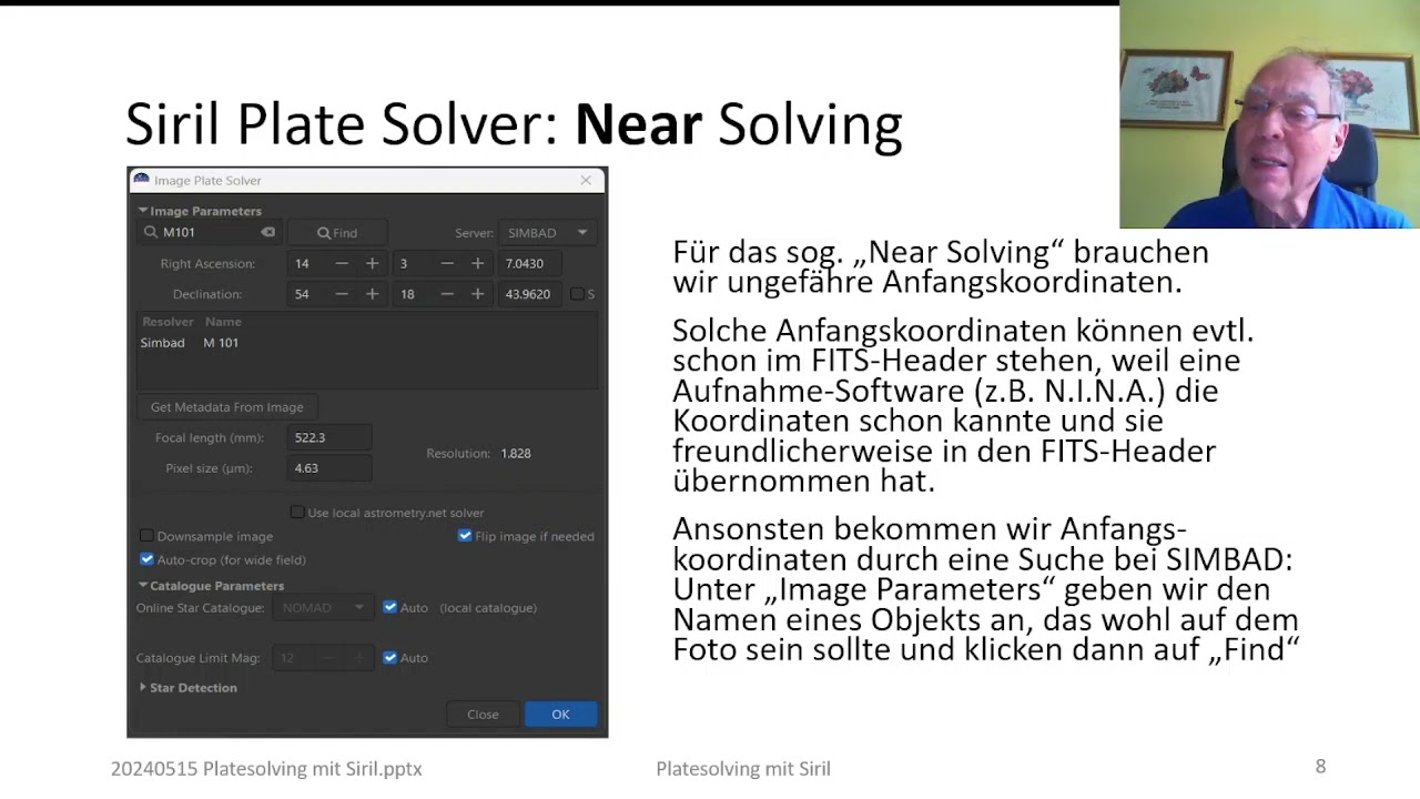 Platesolving mit Siril