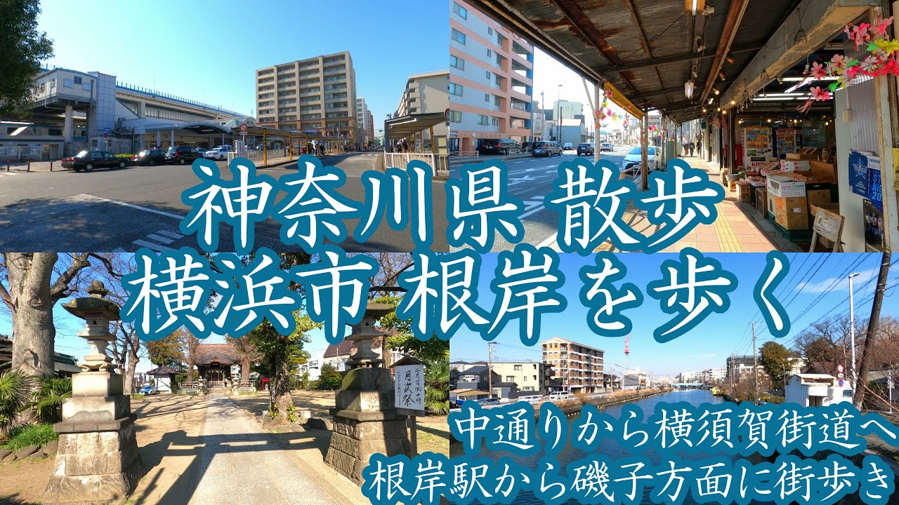 ( 4K ) 神奈川県 散歩 横浜市 根岸駅周辺と磯子を歩く ( Yokohama Negishi ＆ Isogo )