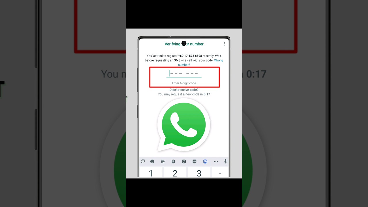 How to Fix Verification Code Receive problem #whatsapp #verification #code