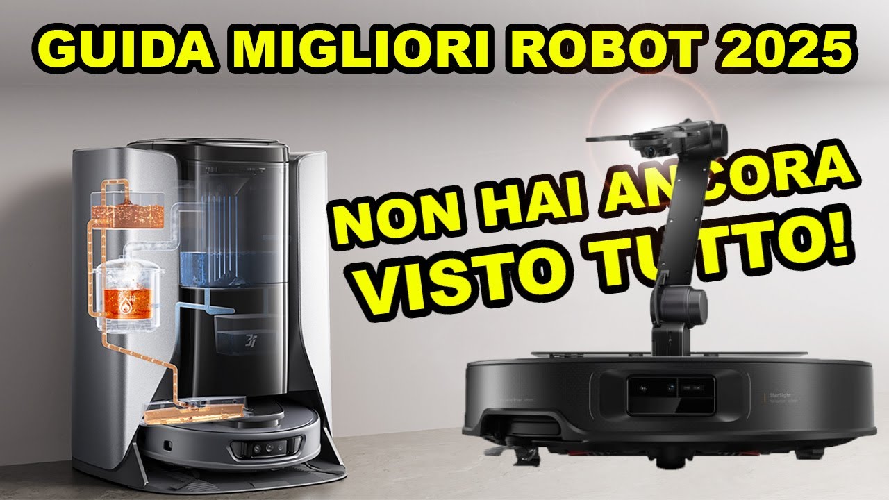 I MIGLIORI ROBOT ASPIRAPOLVERE e LAVAPAVIMENTI 2025! I più Innovativi e Avanzati da Amazon