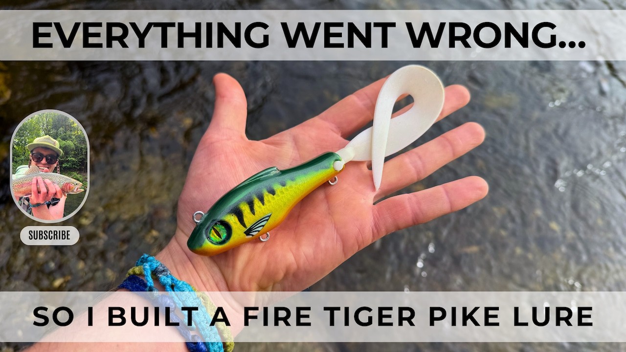 Everything Went Wrong… So I Built a Fire Tiger Pike Lure | 3D Printed Lure Comeback