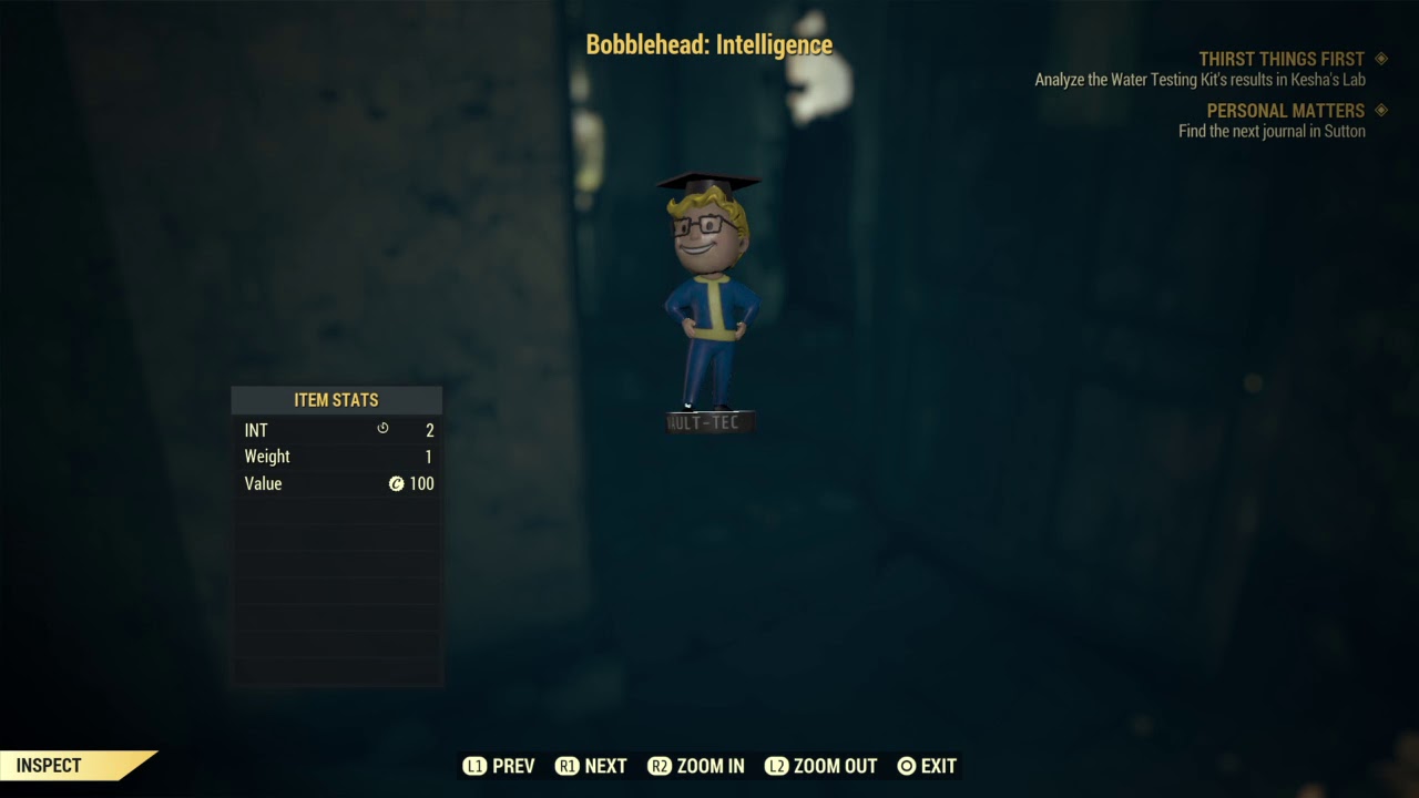 Fallout 76 - How the Bobbleheads work in Fallout 76