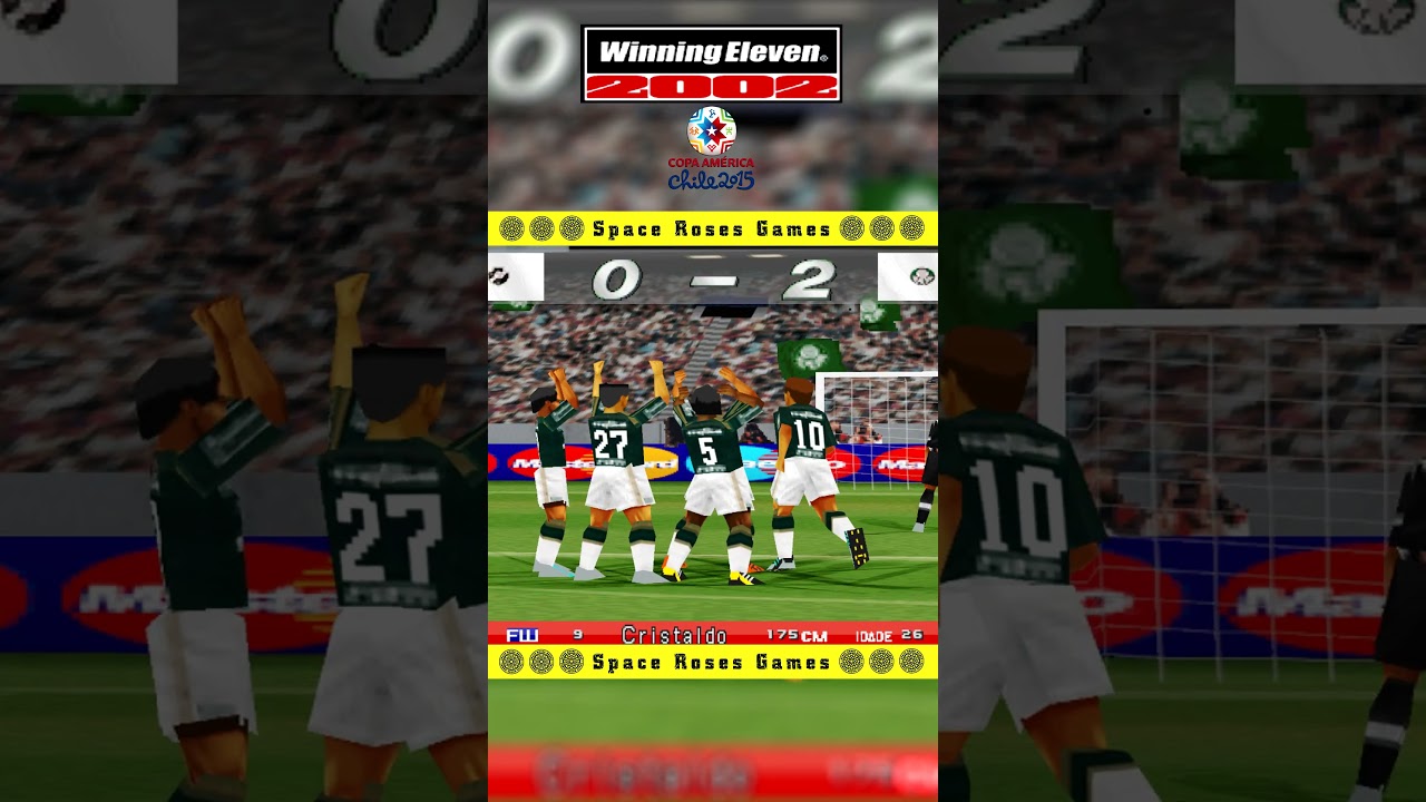 Winning Eleven 2002: Copa Am&eacute;rica 2015 (PS1) Liga Brasil #1 Palmeiras x Vasco | Rodada 1
