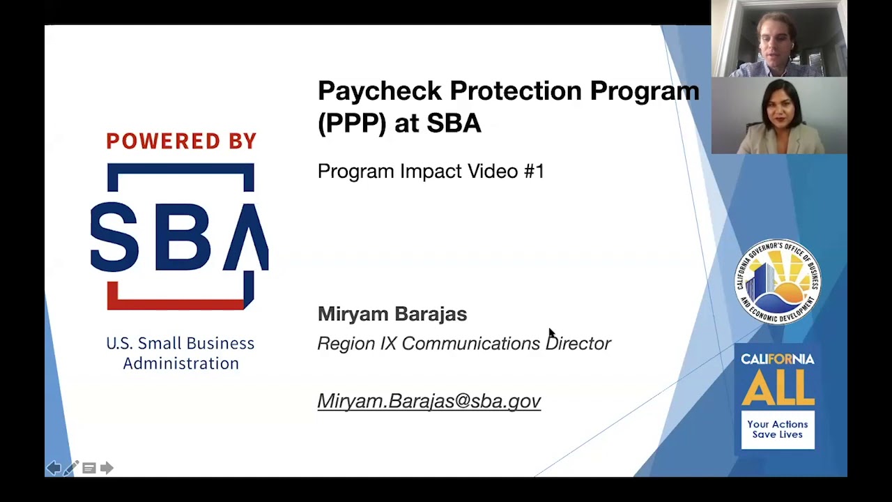 Program Impact #1: Paycheck Protection Program (PPP) at US SBA