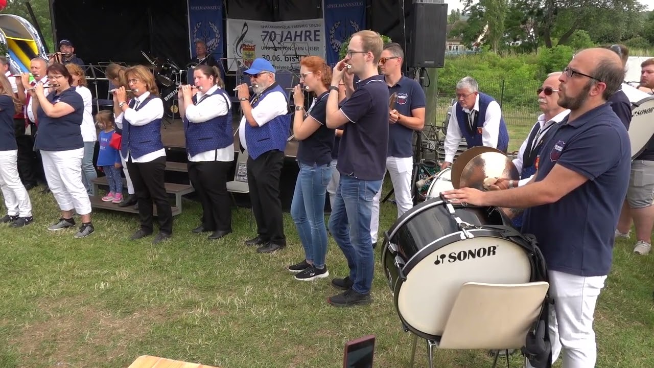 2023 07 02 70  Jahre Spielmannszug Freiweg Sinzig Frühschoppen ,und zum Abschluss Preußens Gloria