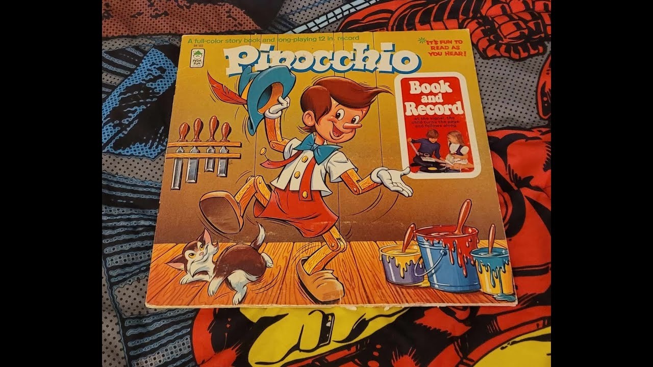 Pinocchio 1971 book on record 