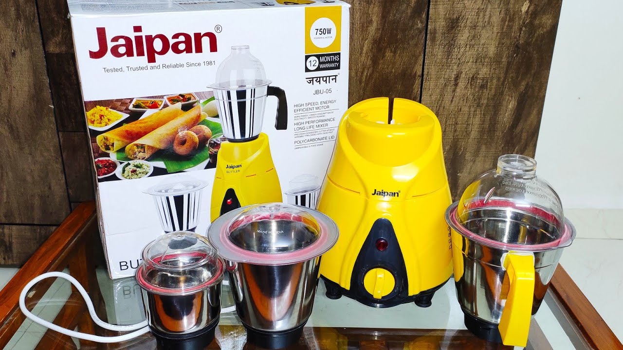 Best Mixer Grinder in India 2025 | Jaipan Buttler Mixer Unboxing & Review, Jaipan JBU-05 750 Watts