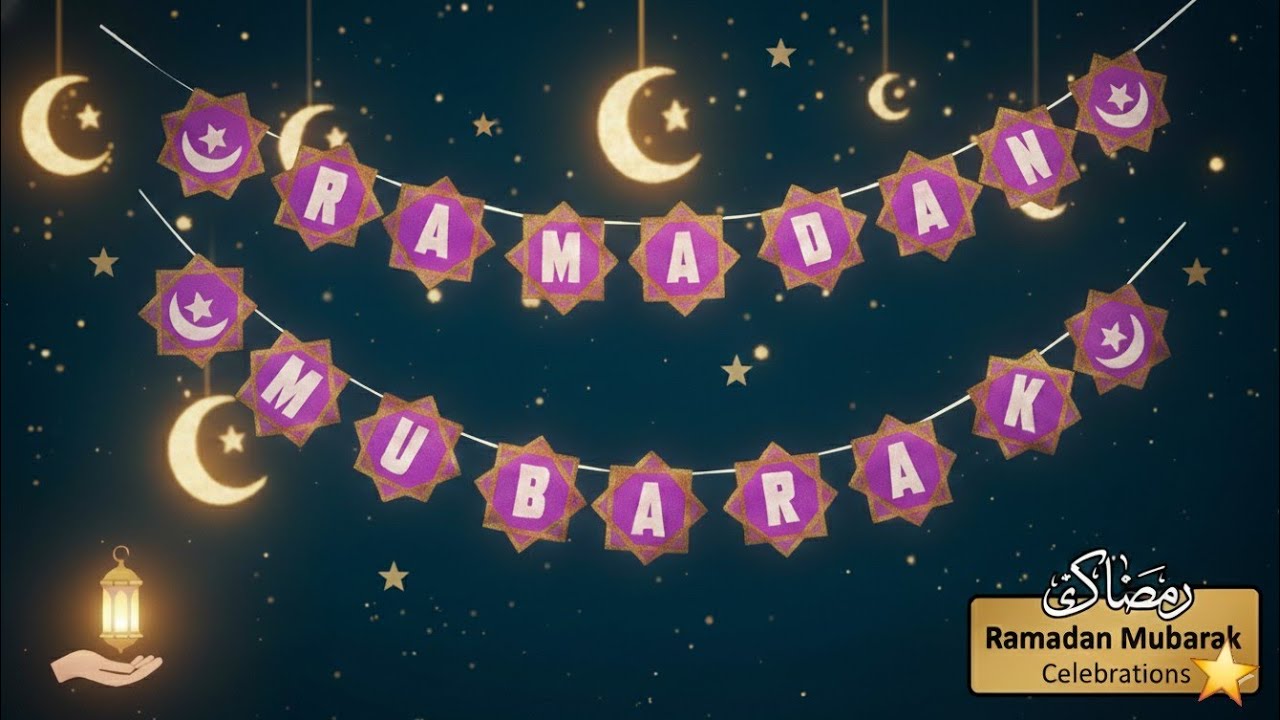 DIY Ramadan Banner | Diy Ramadan Decoration Ideas | DIY Ramadan Decor | Ramadan Home Decoration #diy