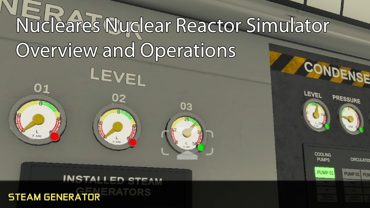 Обзор и эксплуатация симулятора ядерного реактора Nucleares