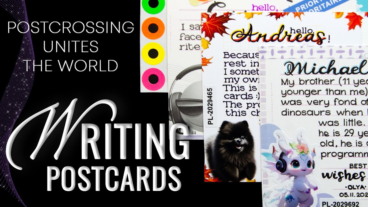 ✒️ WRITING & Decorating postcards | New Polish stamp | Nov 2024 | #21 | POSTCROSSING