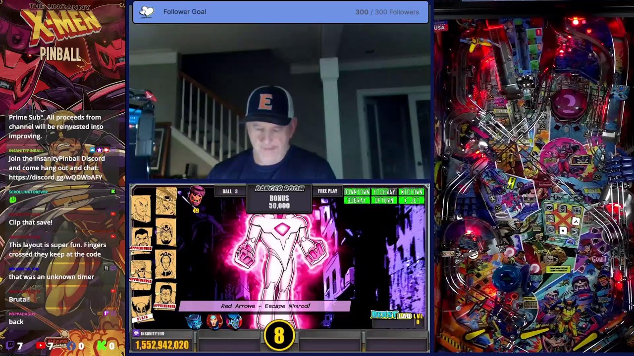 Uncanny X-Men Pinball - One more go to Save Senator Kelly