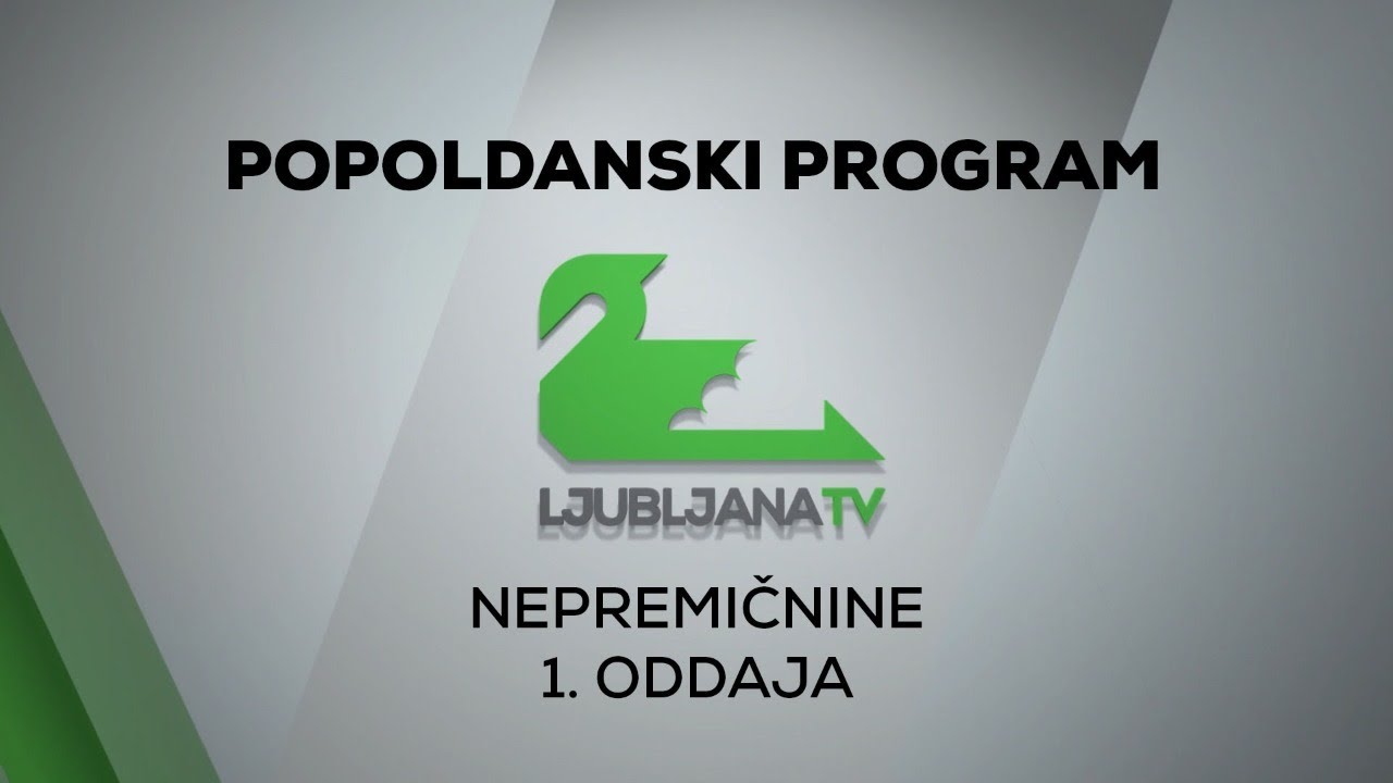 Ljubljana TV popoldan - NEPREMIČNINE (Thomas Krelj, Bo&scaron;tjan Kralj) - 1. ODDAJA