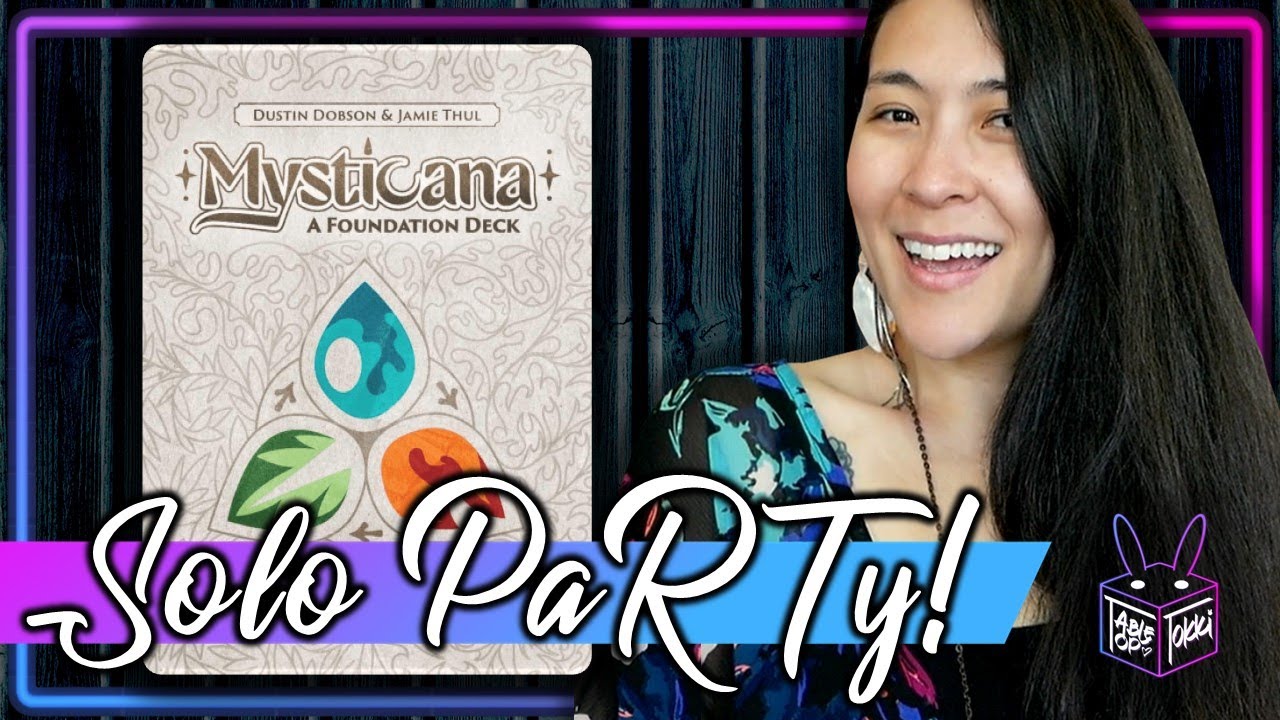 Mysticana 🔥💧🌿 | Вечеринка по настольной игре в одиночку!!! (Прохождение и обзор/обучение, да!) 🎉