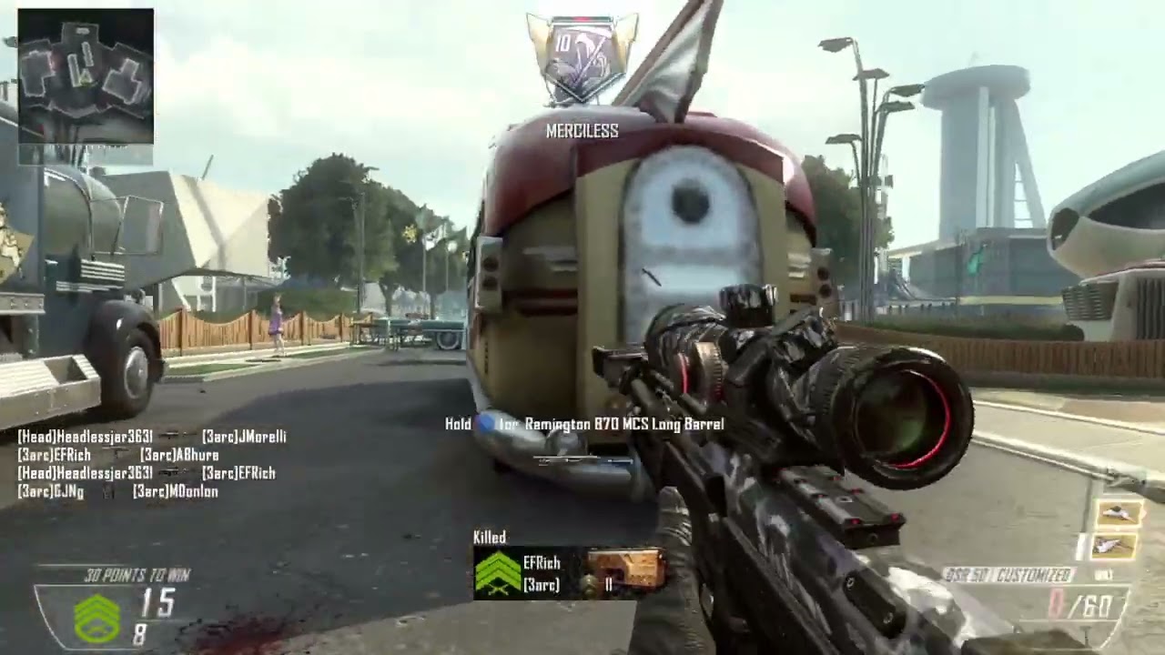 Bo2 Multiplayer Gameplay Quick Scoping w/Bots