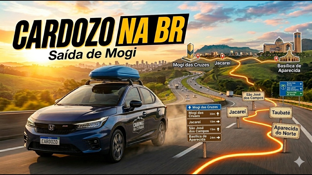 EP01 - Viagem Nordeste 2026 - Saída Mogi, Jacareí, São José dos Campos, Taubaté, Aparecida do Norte