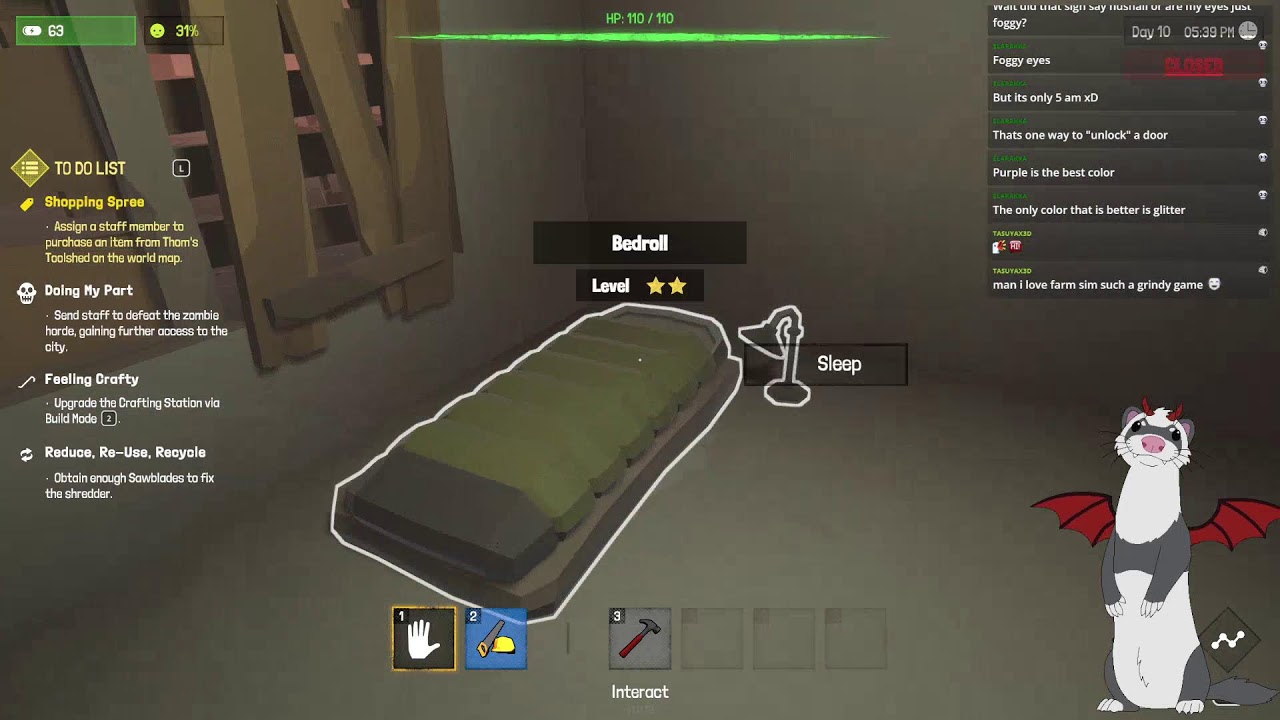 the walking trade: zombies and shop keeping salads favorite!