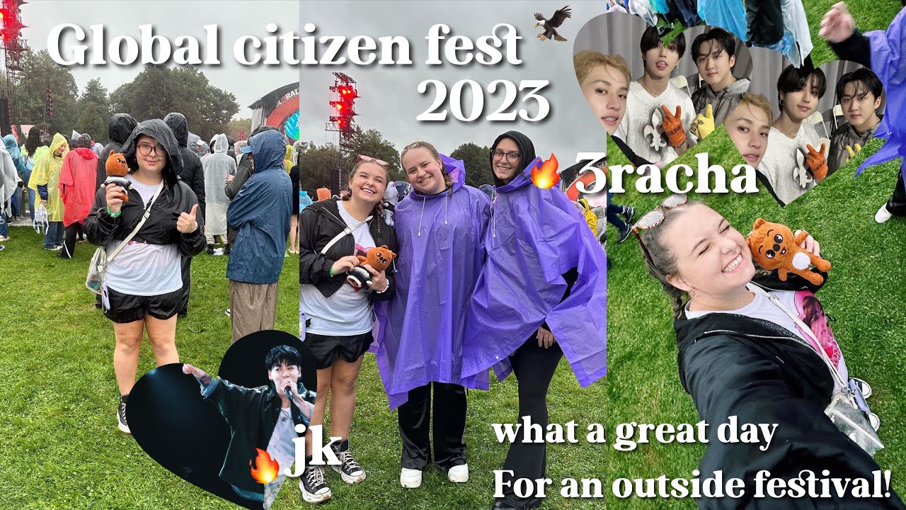 Global Citizen Festival New York City 2023 vlog | d tier fancams | 3racha, Conan gray, and jungkook